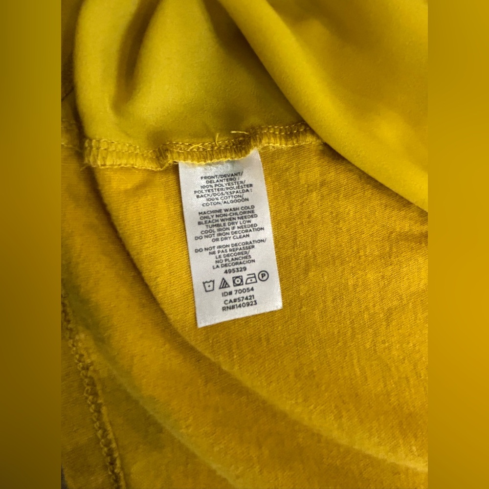 LOFT Outlet XS Mustard Yellow Sleeveless Ruffle Neck Blouse Top - Picture 5 of 7